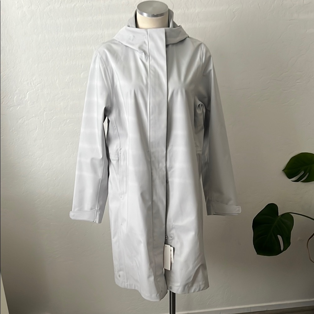 Uniqlo Gray Trench Coat Modern Minimalist Design